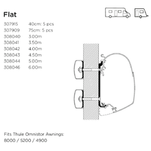 Awning Adapter - Universal Flat - 8000, 5200, 4900 Relive Campers