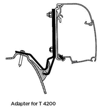 Thule Omnistor 4200 Awning Adapter for Westfalia Kepler One, Five and Six