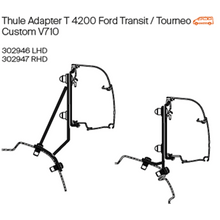 Thule 4200 adapter brackets for Transit Custom V710 and VW Transporter 2025