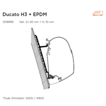 Thule Omnistor 5200 Awning Adapter for Ducato, Boxer and Relay H3