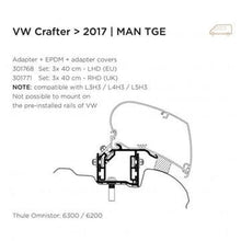 Thule Omnistor 6300 Roof Awning Adapter for VW Crafter 2017-on