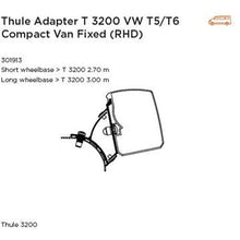 Thule Omnistor 3200 Awning Adapter for VW T5/T6 Fixed Roof RHD