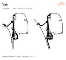 Thule Omnistor 4200 Universal Van Awning Adapter