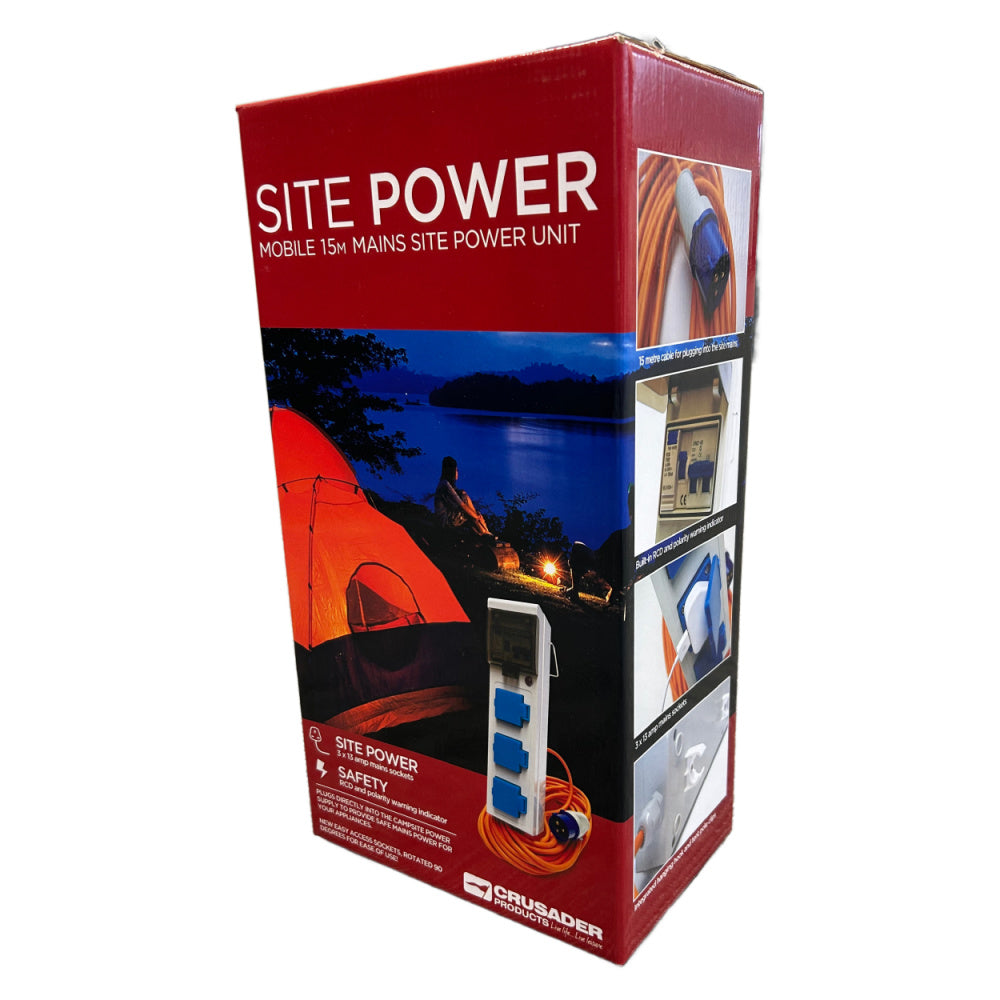 Crusader Products 15m Mobile Mains Lead