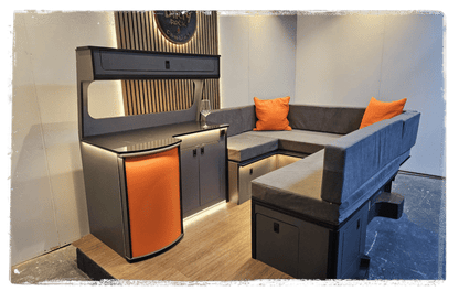 Montana kitchen and lounge seating