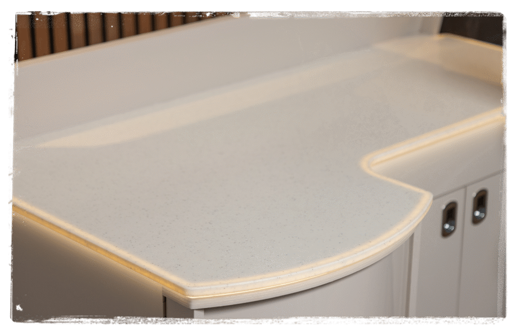 Montana campervan kitchen worktop