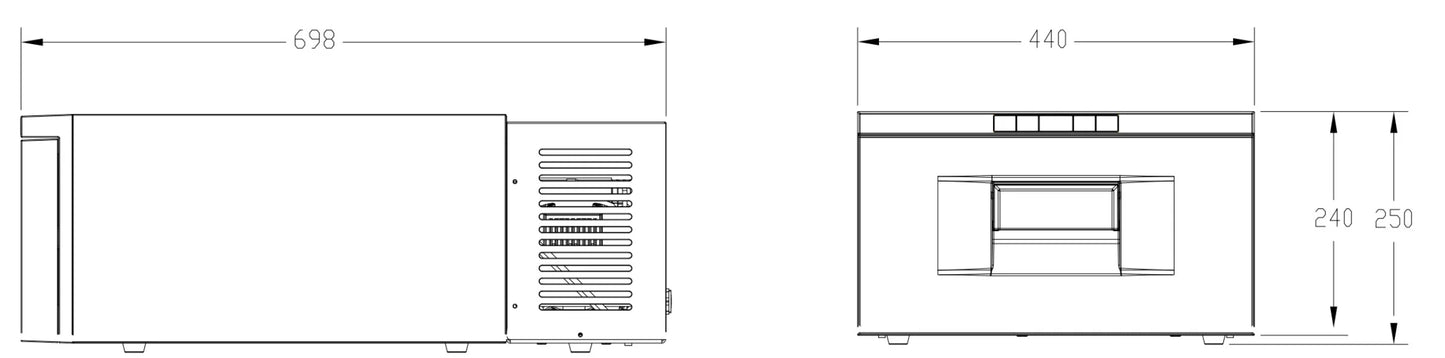 AMPS DF30 Drawer Style Fridge 30L
