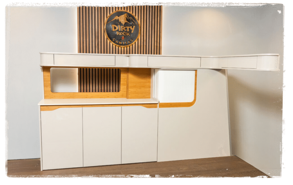 Dirty Rock Dallas campervan kitchen pod