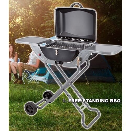 Royal Leisure Combo Portable Gas BBQ w/ Folding Trolley Relive Campers LTD