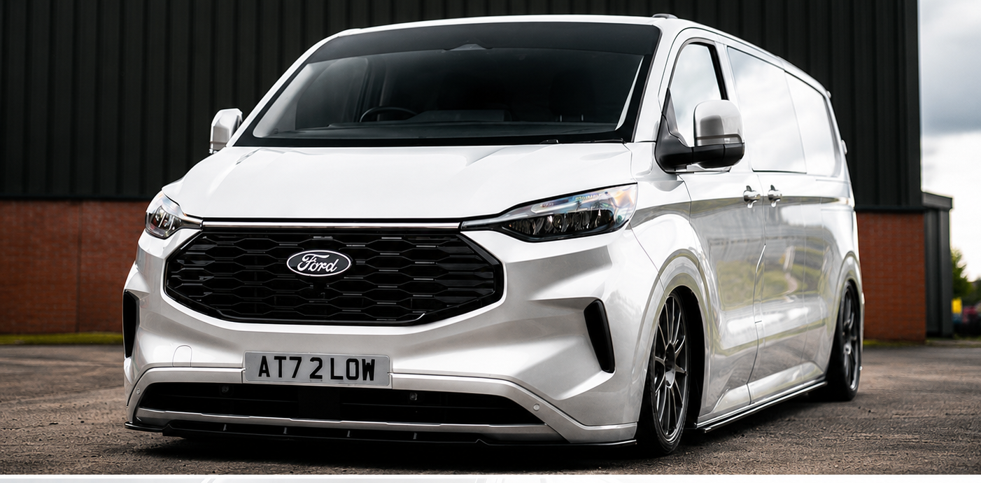 Ford Transit Custom 2nd Gen Gloss Black Honeycomb Front Grille 2024 Onwards