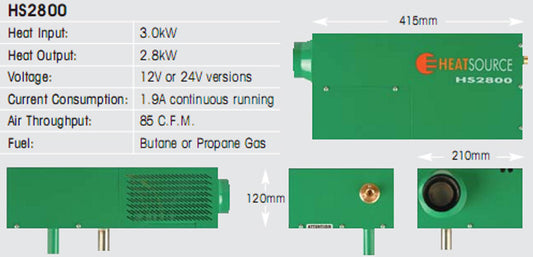 PROPEX HS2800 GAS HEATER