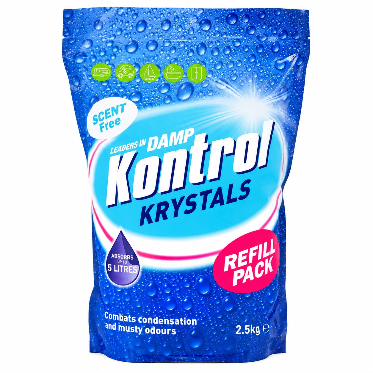 Kontrol Krystals Scent-Free Moisture Trap Refill 500g - 10kg