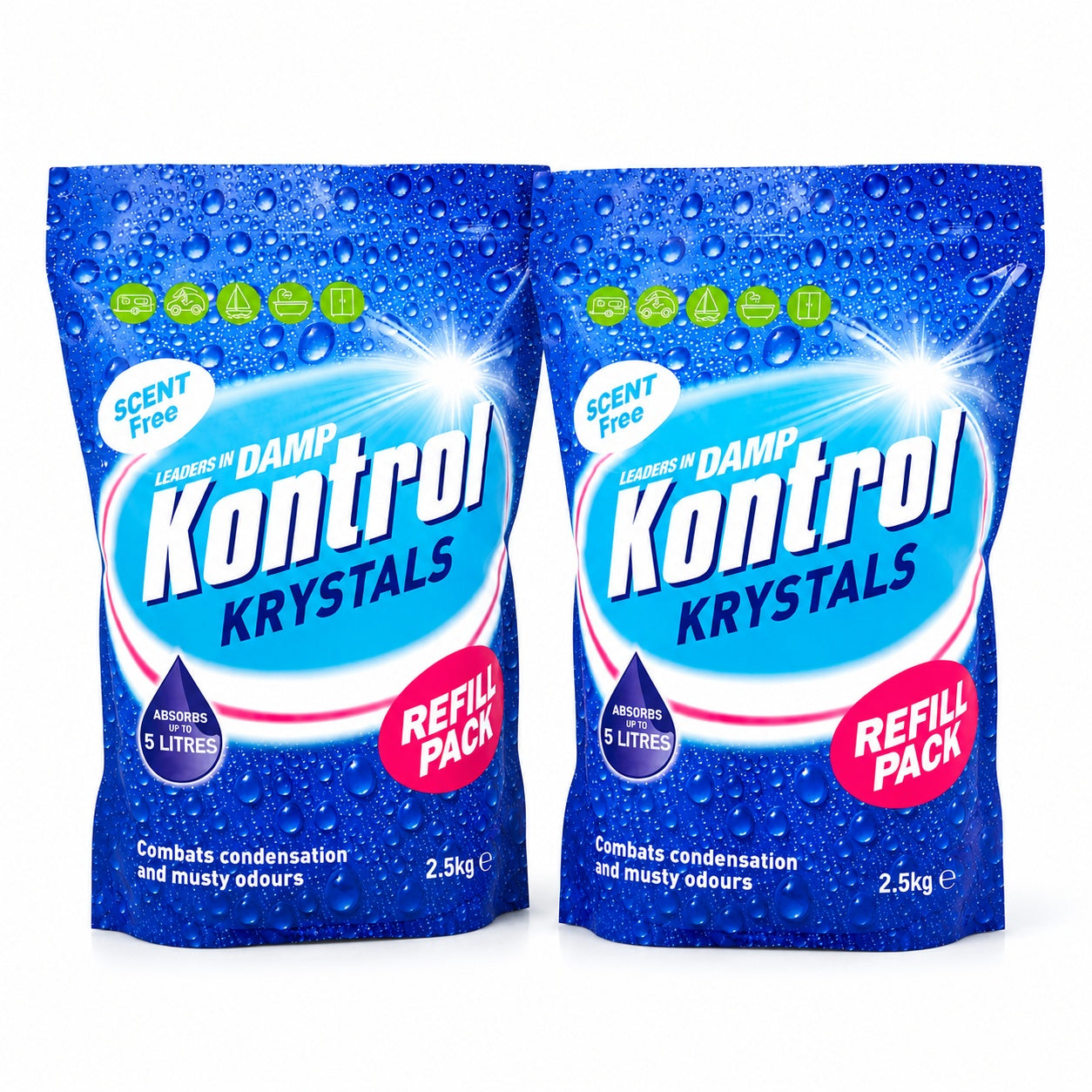Kontrol Krystals Scent-Free Moisture Trap Refill 500g - 10kg