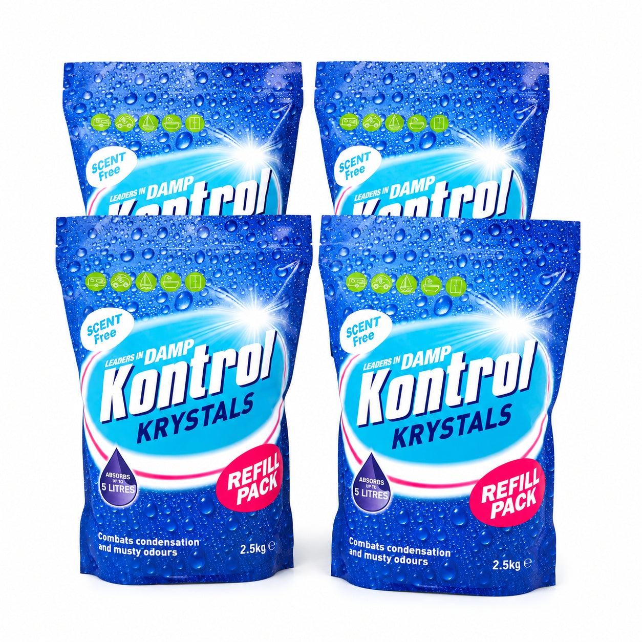 Kontrol Krystals Scent-Free Moisture Trap Refill 500g - 10kg