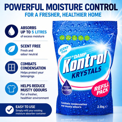 Kontrol Krystals Scent-Free Moisture Trap Refill 500g - 10kg