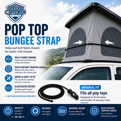 PopTop Bungee Strap Heavy Duty Roof Canvas Strap Universal Fit