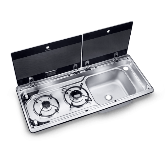 DOMETIC 9722  Sink+Hob (left or right hand), PIEZO IGNITE
