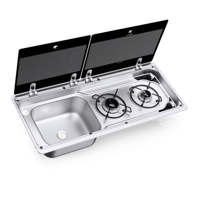 DOMETIC 9722  Sink+Hob (left or right hand), PIEZO IGNITE Relive Campers