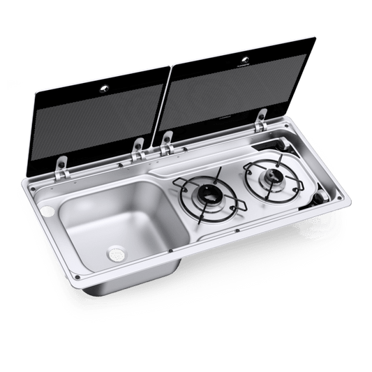 DOMETIC 9722  Sink+Hob (left or right hand), PIEZO IGNITE