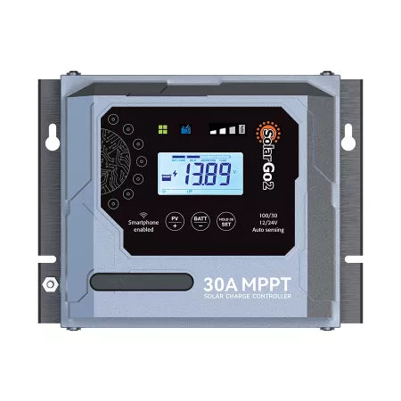 SolarGo2 100V 30A MPPT Solar controller with BT and Display Relive Campers and Conversions