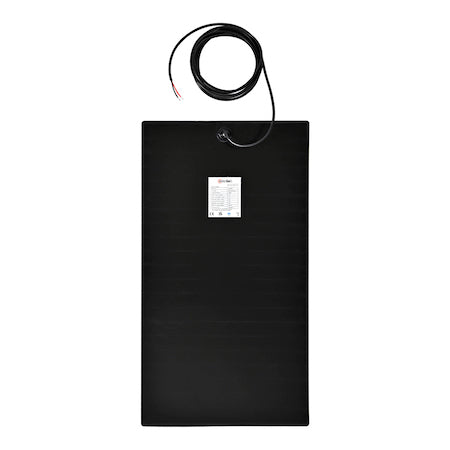 100W Semi-Flexi Solar Panel Black Rear Exit Cable Relive Campers and Conversions