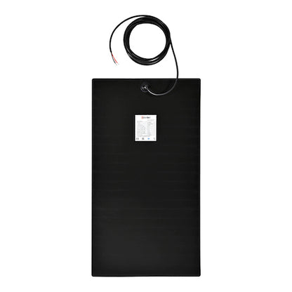 100W Semi-Flexi Solar Panel Black Rear Exit Cable Relive Campers and Conversions