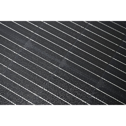 100W Semi-Flexi Solar Panel Black Rear Exit Cable Relive Campers and Conversions