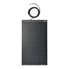 100W Semi-Flexi Solar Panel Black Rear Exit Cable Relive Campers and Conversions