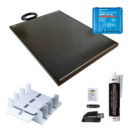 130W Black rigid solar panel roof kit