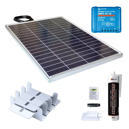 130W Aluminium rigid solar panel roof kit