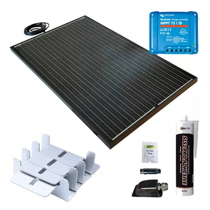 160W Black rigid solar panel roof kit