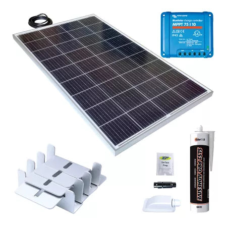 160W Aluminium rigid solar panel roof kit