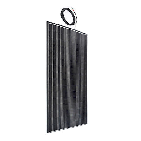 200W Semi-Flexi Solar Panel Black Rear Exit Relive Campers and Conversions
