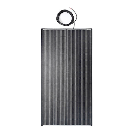 200W Semi-Flexi Solar Panel Black Rear Exit Relive Campers and Conversions