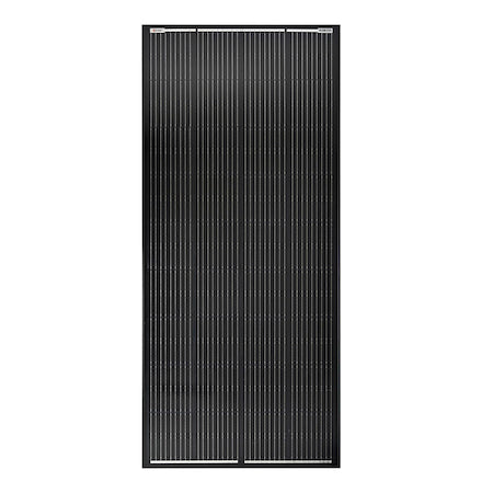200W rigid monocrystalline black solar panel for off-grid systems