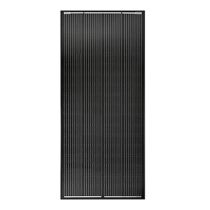 200W rigid monocrystalline black solar panel for off-grid systems