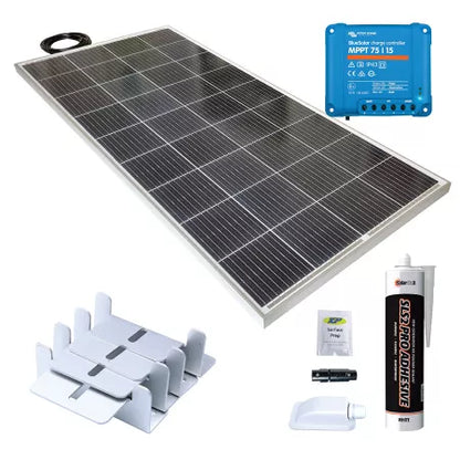 200W Aluminium rigid solar panel roof kit