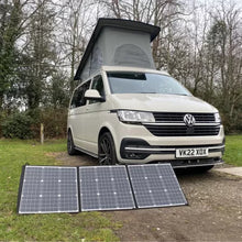 220W portable folding solar panel kit with charge controller for campervans