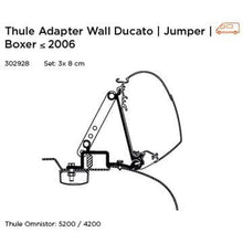 Thule Omnistor 5200 Wall Awning Adapter for Ducato, Boxer and Relay up to 2006