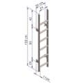 Thule Ladder Deluxe 6 Steps – White Lacquered Campervan Ladder