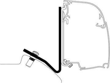 Thule Omnistor 5200 Wall Awning Adapter for Mercedes Sprinter Lift Roof